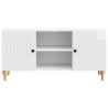 Meuble TV Blanc brillant 102 x 34,5 x 50 cm Bois d'ingénierie 583103583103