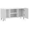 Meuble TV Blanc brillant 102 x 34,5 x 52 cm Bois d'ingénierie 583104583104