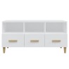 Meuble TV Blanc brillant 102x36x50 cm Bois d'ingénierie 583106583106