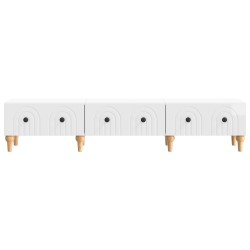 Meuble TV Blanc brillant 147 x 34,5 x 30 cm Bois d'ingénierie 583107583107