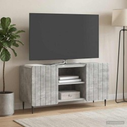 Meuble TV Gris béton 102 x 34,5 x 52 cm Bois d'ingénierie 583109583109