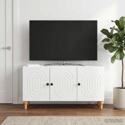 Meuble TV Blanc brillant 99 x 34,5 x 50 cm Bois d'ingénierie 583111583111