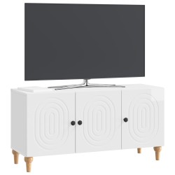 Meuble TV Blanc brillant 99 x 34,5 x 50 cm Bois d'ingénierie 583111583111