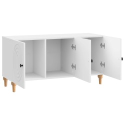 Meuble TV Blanc brillant 99 x 34,5 x 50 cm Bois d'ingénierie 583111583111