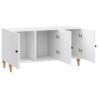 Meuble TV Blanc brillant 99 x 34,5 x 50 cm Bois d'ingénierie 583111583111