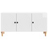 Meuble TV Blanc brillant 99 x 34,5 x 50 cm Bois d'ingénierie 583111583111