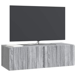 Meuble TV mural 98 x 41 x 30 cm Sonoma gris Bois d'ingénierie 583112583112