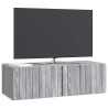 Meuble TV mural 98 x 41 x 30 cm Sonoma gris Bois d'ingénierie 583112583112