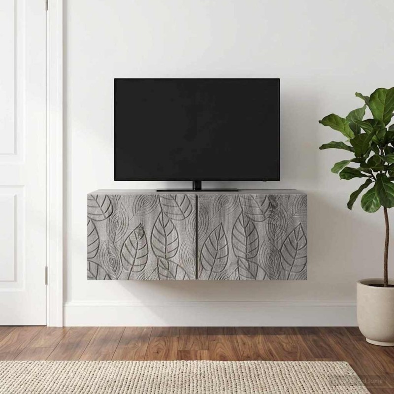 Meuble TV mural 98 x 41 x 30 cm Sonoma gris Bois d'ingénierie 583113583113