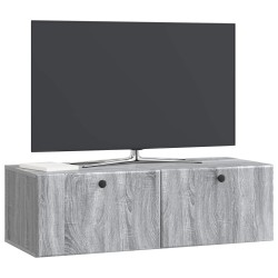Meuble TV mural 98 x 41 x 30 cm Sonoma gris Bois d'ingénierie 583114583114