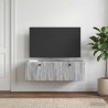 Meuble TV mural 98 x 41 x 30 cm Sonoma gris Bois d'ingénierie 583114583114