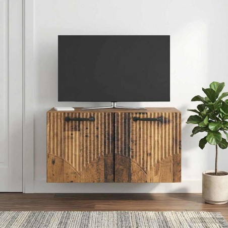 Meuble TV mural Bois ancien 59,5 x 31 x 30 cm Bois d'ingénierie 583115583115