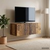 Meuble TV mural 98 x 31 cm Bois ancien Bois d'ingénierie 583118583118