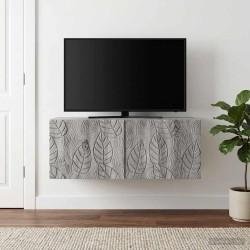 Meuble TV mural 98 x 31 cm Sonoma gris Bois d'ingénierie 583119583119