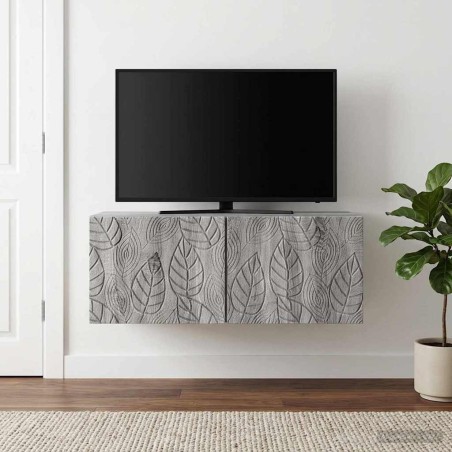 Meuble TV mural 98 x 31 cm Sonoma gris Bois d'ingénierie 583119583119