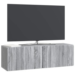 Meuble TV mural 98 x 31 x 30 cm Sonoma gris Bois d'ingénierie 583122583122