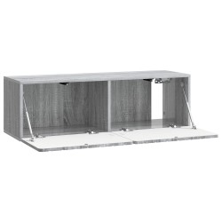 Meuble TV mural 98 x 31 x 30 cm Sonoma gris Bois d'ingénierie 583122583122