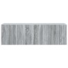 Meuble TV mural 98 x 31 x 30 cm Sonoma gris Bois d'ingénierie 583122583122