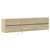 Meuble TV mural avec LED chêne sonoma 180x31x45 cm 583123583123