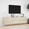 Meuble TV mural avec LED chêne sonoma 180x31x45 cm 583123583123