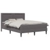 Cadre de lit avec matelas Gris 120 x 200 cm Simili cuir 583130583130