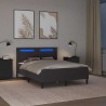 Cadre de lit avec matelas Gris 120 x 200 cm Simili cuir 583130583130