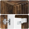 Cabinet de Salle de Bain Mural Chêne fumé 33 x 34,5 x 60 cm 583131583131