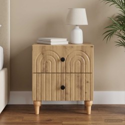 Cabinet de chevet Chêne artisanal 43 x 34,5 x 48 cm 583135583135