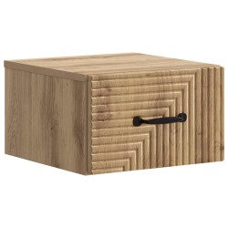 Cabinet de chevet mural Chêne artisanal 34,5 x 33 x 20 cm 583137583137