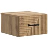 Cabinet de chevet mural Chêne artisanal 34,5 x 33 x 20 cm 583137583137
