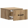 Cabinet de chevet mural Chêne artisanal 34,5 x 33 x 20 cm 583137583137