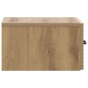 Cabinet de chevet mural Chêne artisanal 34,5 x 33 x 20 cm 583137583137