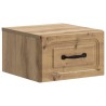 Cabinet de chevet mural Chêne artisanal 34,5 x 33 x 20 cm 583138583138