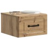 Cabinet de chevet mural Chêne artisanal 34,5 x 33 x 20 cm 583138583138
