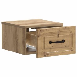 Cabinet de chevet mural Chêne artisanal 34,5 x 33 x 20 cm 583138583138