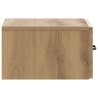 Cabinet de chevet mural Chêne artisanal 34,5 x 33 x 20 cm 583138583138