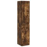 Cabinet de Salle de Bain Mural Chêne fumé 33 x 34,5 x 160 cm 583139583139