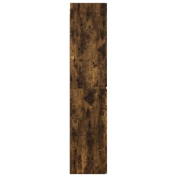 Cabinet de Salle de Bain Mural Chêne fumé 33 x 34,5 x 160 cm 583139583139
