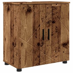 Cabinet de salle de bain avec porte Bois Ancien 61 x 35 x 64 cm 583140583140