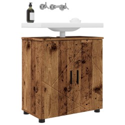 Cabinet de salle de bain avec porte Bois Ancien 61 x 35 x 64 cm 583140583140