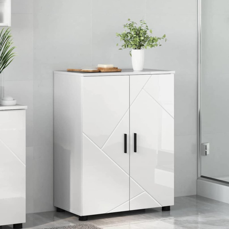 Cabinet de salle de bain Blanc brillant 60 x 35 x 80 cm 583141583141