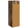 Cabinet de Salle de Bain Mural Chêne fumé 33 x 34,5 x 100 cm 583143583143