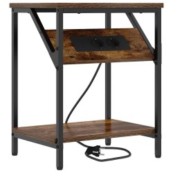 Cabinet de chevet Chêne fumé 38 x 30 x 48 cm Bois d'ingénierie 583146583146