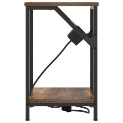 Cabinet de chevet Chêne fumé 38 x 30 x 48 cm Bois d'ingénierie 583146583146