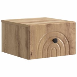 Cabinet de chevet mural Chêne artisanal 33 x 34,5 x 20 cm 583147583147