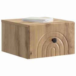 Cabinet de chevet mural Chêne artisanal 33 x 34,5 x 20 cm 583147583147