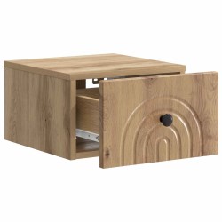 Cabinet de chevet mural Chêne artisanal 33 x 34,5 x 20 cm 583147583147