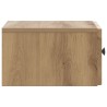 Cabinet de chevet mural Chêne artisanal 33 x 34,5 x 20 cm 583147583147