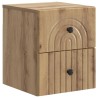 Cabinet de chevet mural Chêne artisanal 33 x 34,5 x 40 cm 583148583148