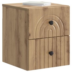 Cabinet de chevet mural Chêne artisanal 33 x 34,5 x 40 cm 583148583148
